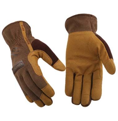 Kinco Men's Synthetic Gloves in Brown