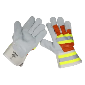 Reflective Rigger's Gloves - Pair